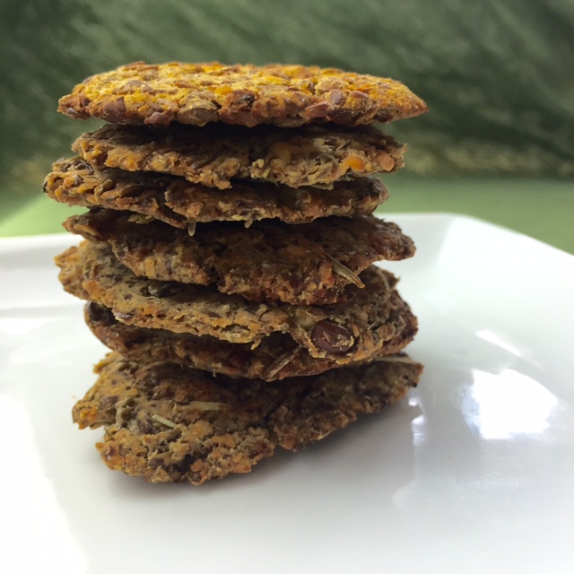 STL Veg Girl :: Mung Bean and Flax Crackers with Rosemary and Sage